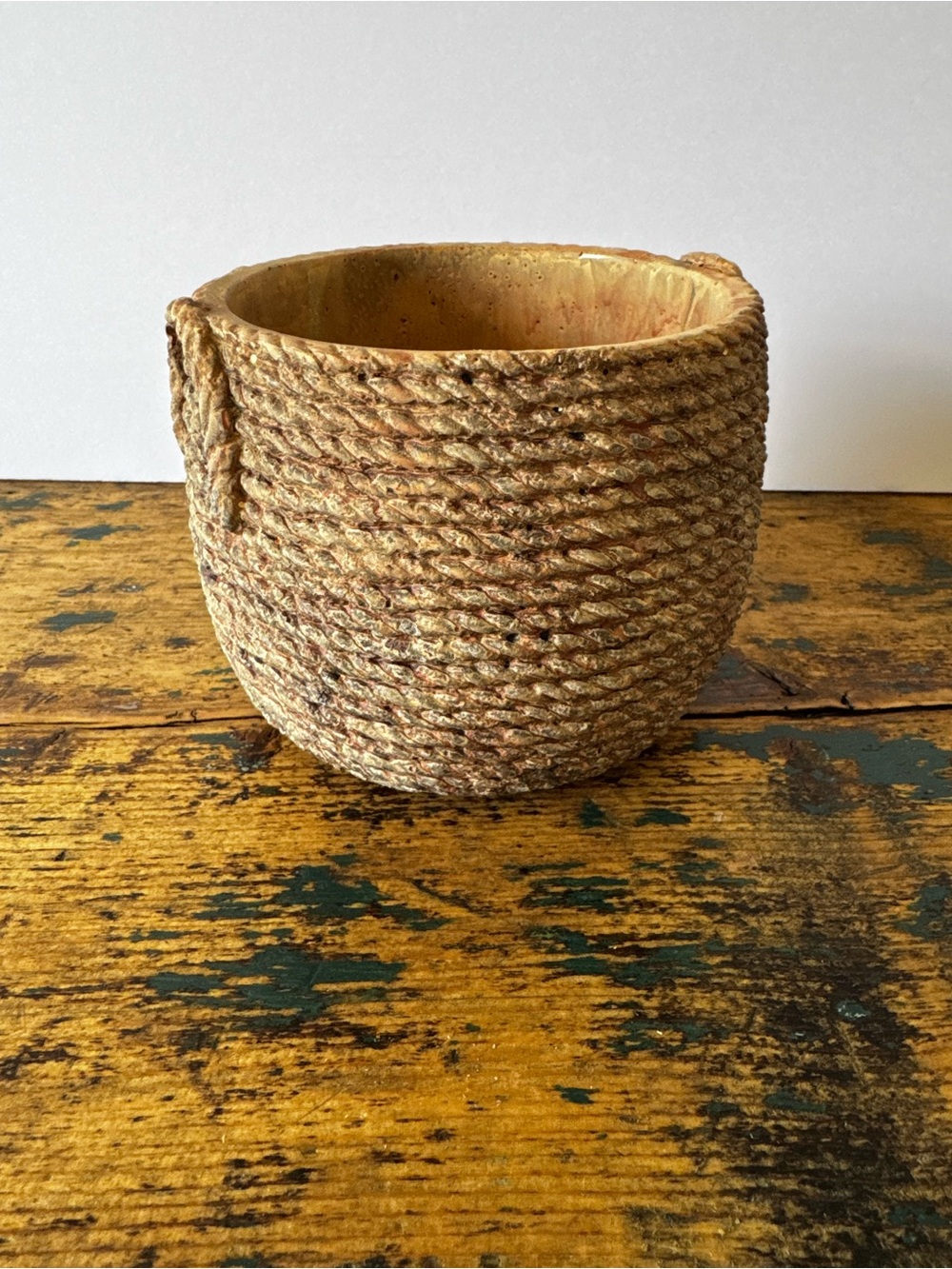 Concrete Natural Rope Look Planter Pot - Picture 7 of 8